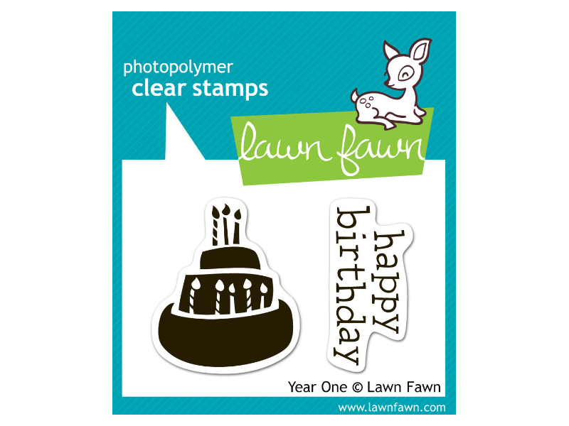Lawn Fawn Year One Cling Stamp Set