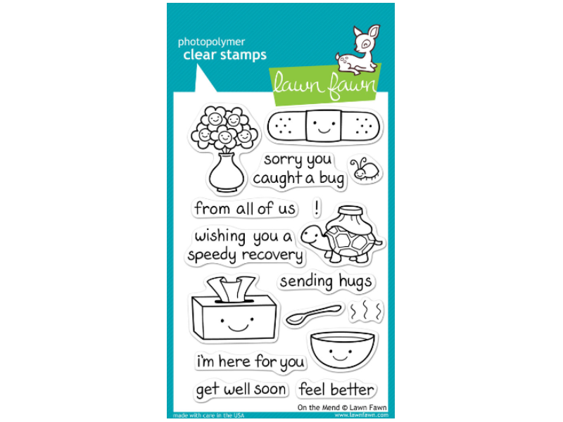 Lawn Fawn On the Mend Cling Stamps