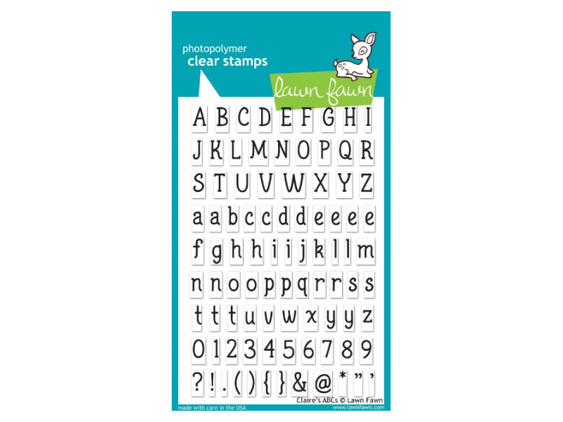 Lawn Fawn Claire's ABC's Cling Stamp Set