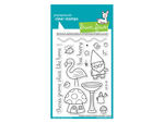 Lawn Fawn Gnome Sweet Gnome Cling Stamp Set