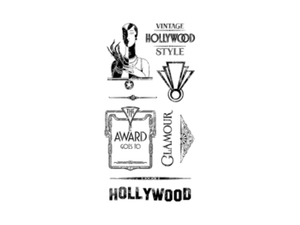 Graphic 45 Vintage Hollywood Collection Cling Stamp Sets