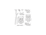 Newton's Nook What a Hoot Cling Stamps and Die Set