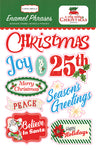Carta Bella Paper - A Very Merry Christmas Collection - Enamel Words and Phrases