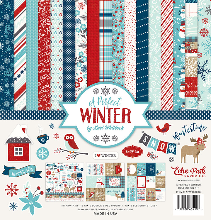 Echo Park - A Perfect Winter Collection - 12 x 12 Collection Kit
