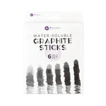 Prima - Water Soluble Graphite Sticks - 6 Piece Set