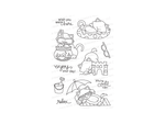 Newton's Nook Summer Vacation Cling Stamp Set