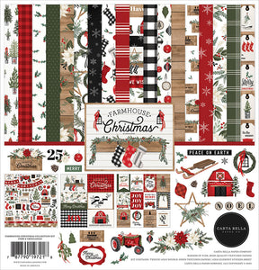 Carta Bella Paper - Farmhouse Christmas Collection - 12 x 12 Collection Kit