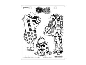 Ranger Dylusions These Boots Are Made Cling Stamps