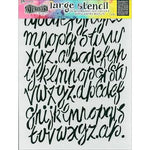 Ranger Dylusions Large Stencil Modern Script