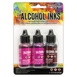 Ranger Ink - Tim Holtz - Alcohol Inks - 3 Pack - Gumball Fiesta Rosewood