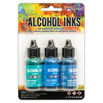Ranger Ink - Tim Holtz - Alcohol Inks - 3 Pack - Teal Blue Spectrum