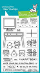 Lawn Fawn Virtual Friends Cling Stamp Set