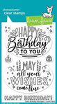 Lawn Fawn Giant Happy Birthday Messages Cling Stamp Set