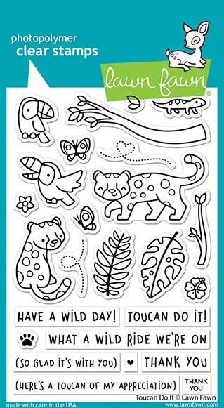 Lawn Fawn Toucan Do It Cling Stamp Set