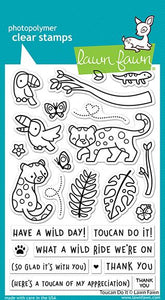 Lawn Fawn Toucan Do It Cling Stamp Set