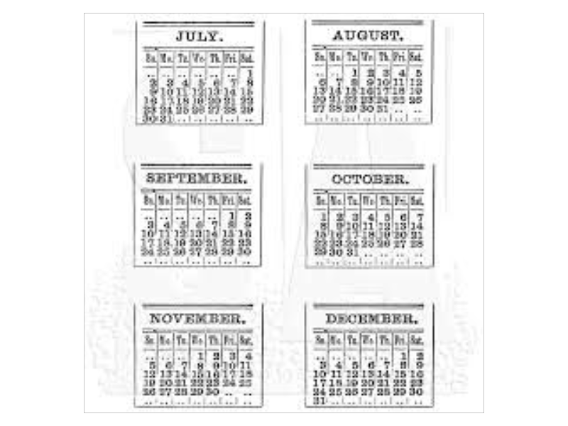 Stampers Anonymous Tim Holtz Cling Mount Stamps: Calendar 2