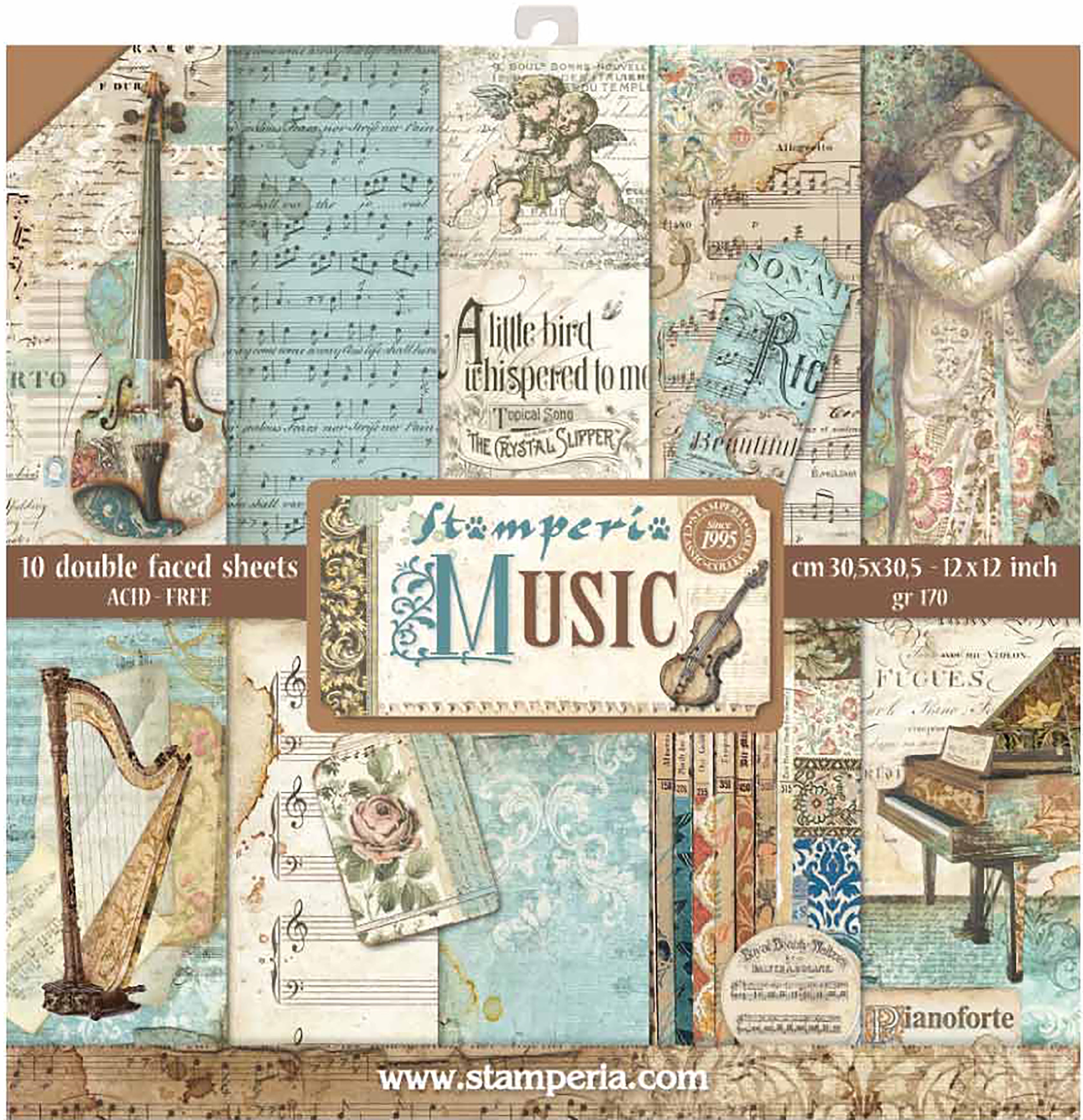 Stamperia Music Collection 12 x 12 Collection Kit