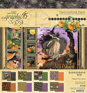 Graphic 45 Midnight Tales 8 x 8 Paper Pad