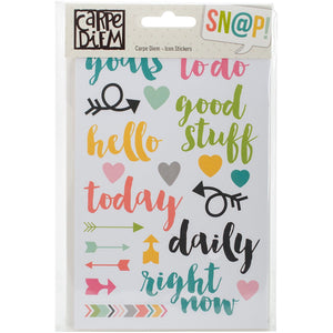 Carpe Diem Stickers 4x6 8/Pkg-Icon