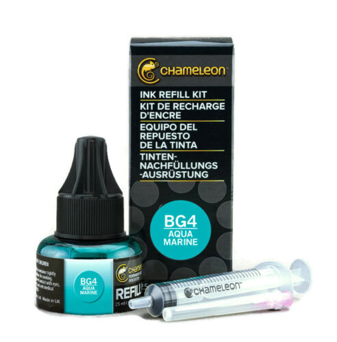 Chameleon Color Tones Aqua Marine Refill Kit, BG4 Aqua Marine, 25ml