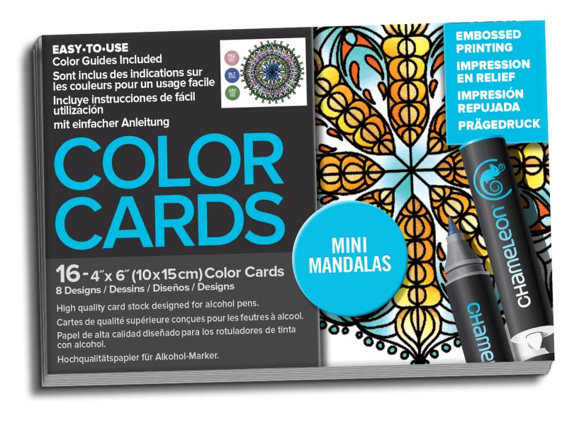 Chameleon Color Cards Embossed Cards