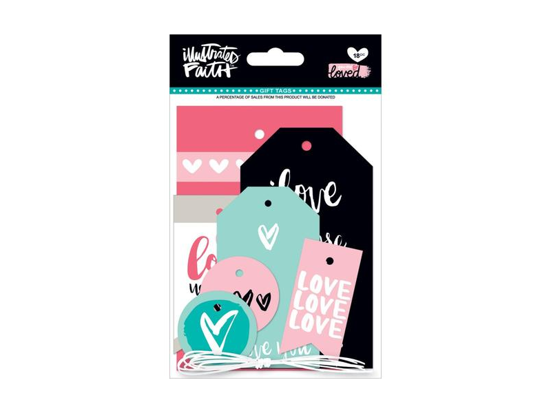Bella Blvd Illustrated Faith You are Loved Collection Gift Tags