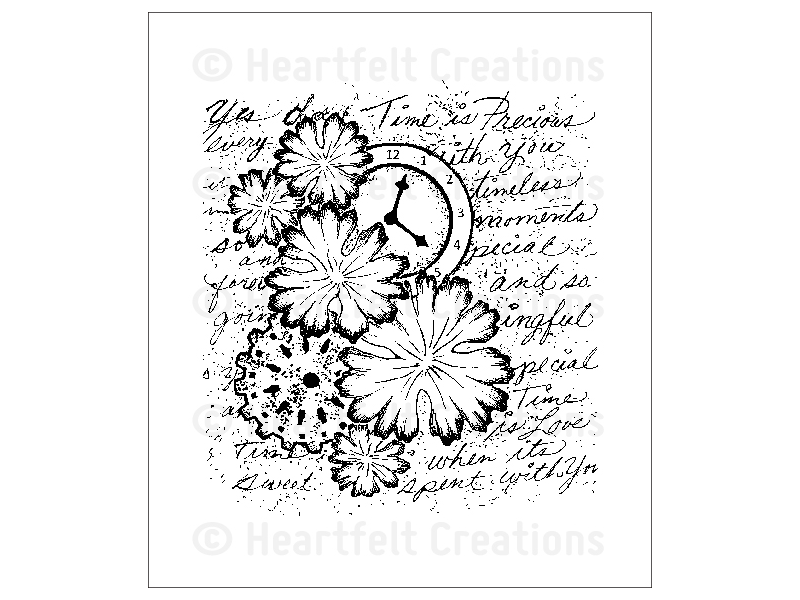 Heartfelt Creations Majestic Collage Cling Stamp
