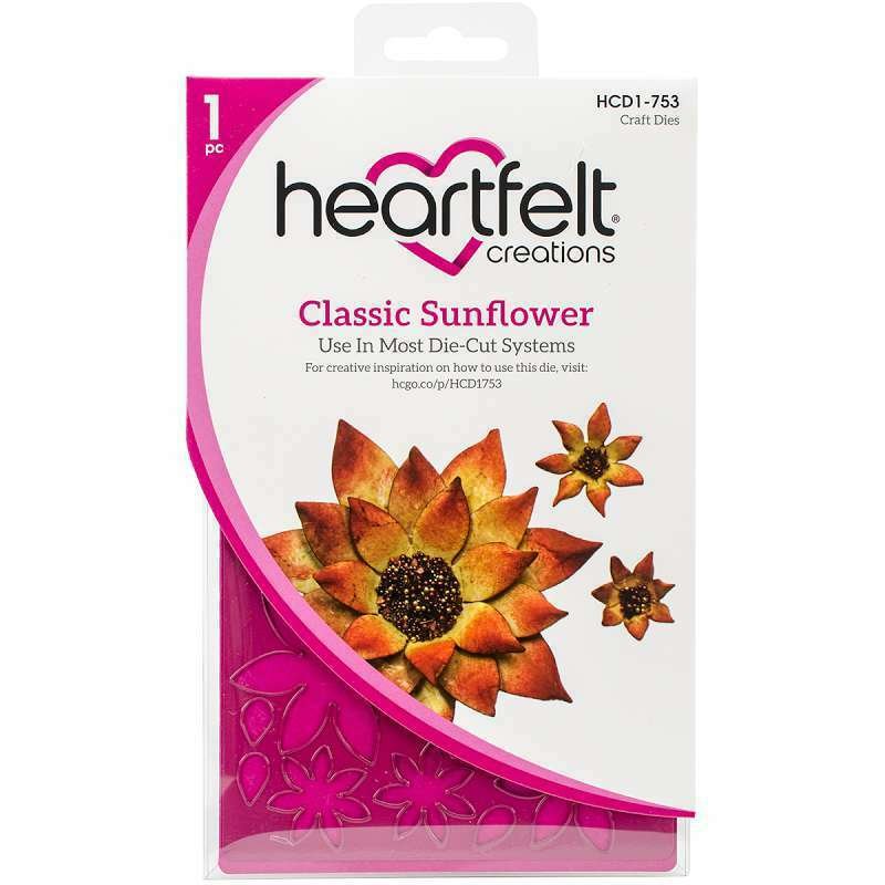 Heartfelt Creations Classic  Sunflower Die Set
