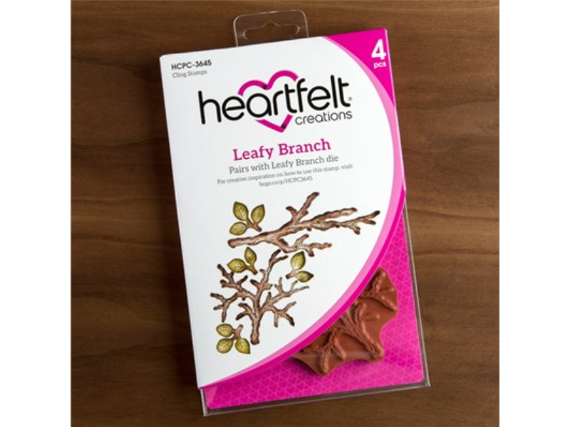 Heartfelt Creations leafy Branch Cling Stamp