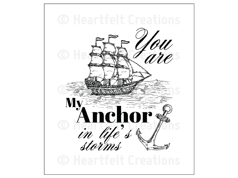 Heartfelt Creations My Anchor Cling Stamp