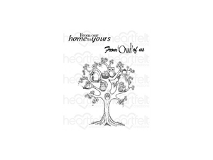 Heartfelt Creations Sugar Hollow Collection Tree Cling Stamp Set