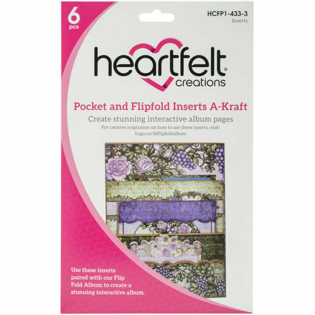 Heartfelt Creations Pocket & FLIPFOLD Inserts A - Kraft