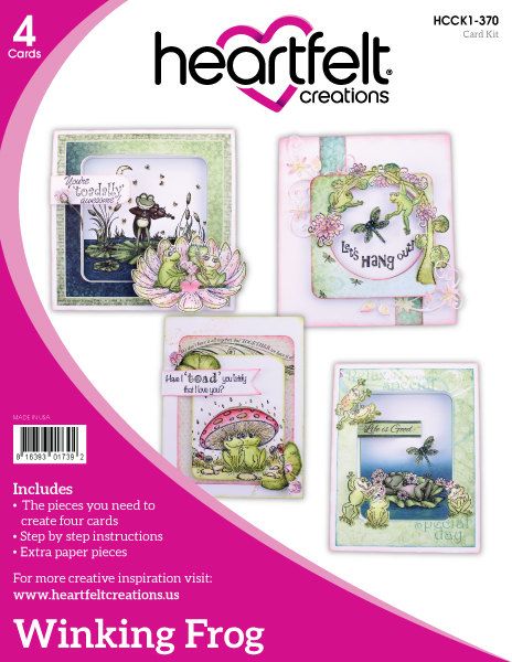 Heartfelt Creations Winking Frog Collection Card Kit