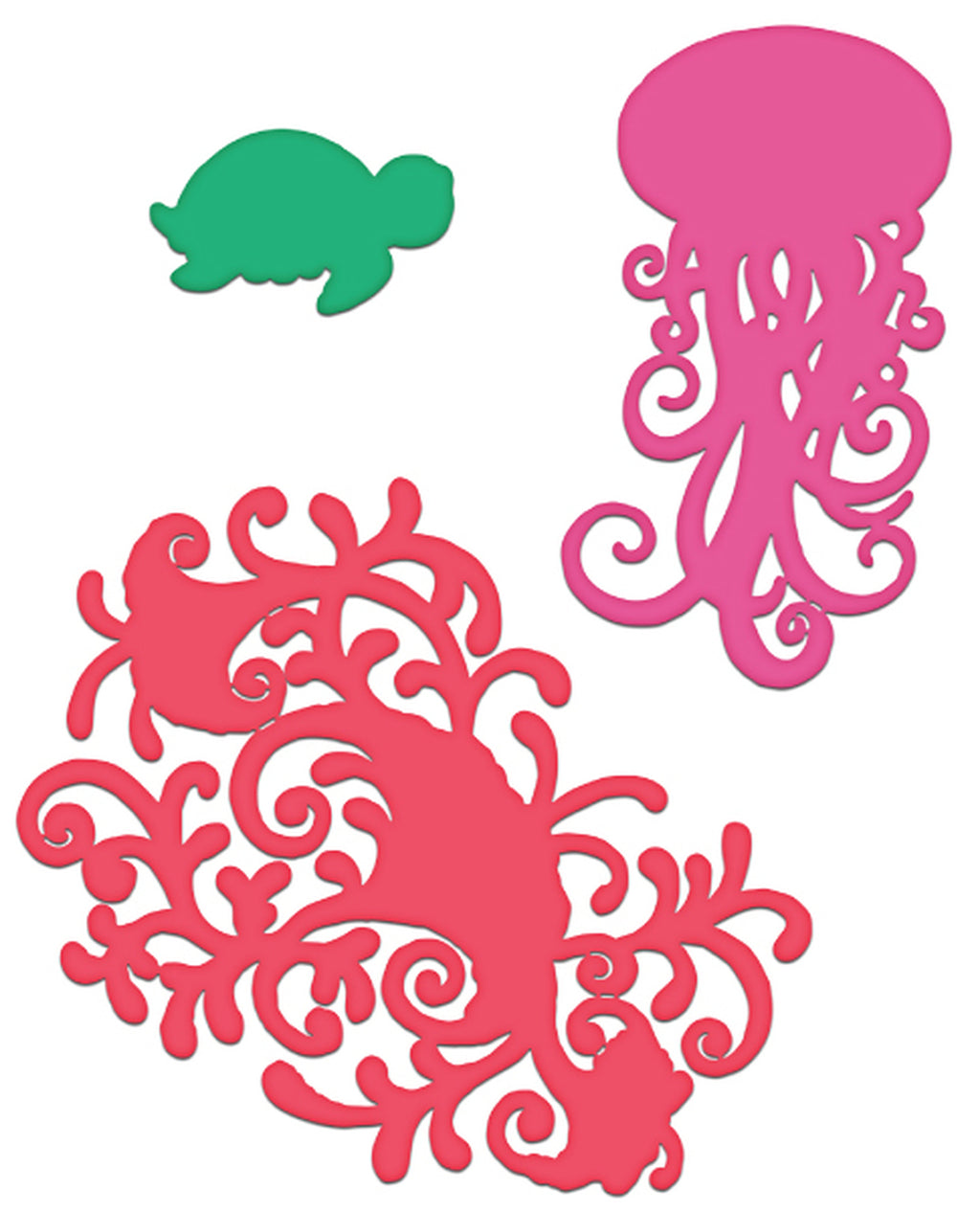 Heartfelt Creations Under the Sea Coral Die Set