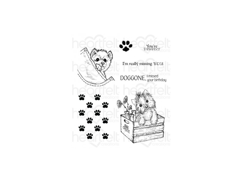 Heartfelt Creations You're Paw-fect Cling Stamp Set