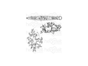 Heartfelt Creations Festive Holly Collection Holly Berry Jingle Designer Die and Cling Stamp Set
