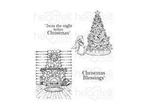 Heartfelt Creations Christmas Blessings Collection Cling Stamp