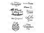 Heartfelt Creations Heartfelt Love Sentiments Cling Stamp