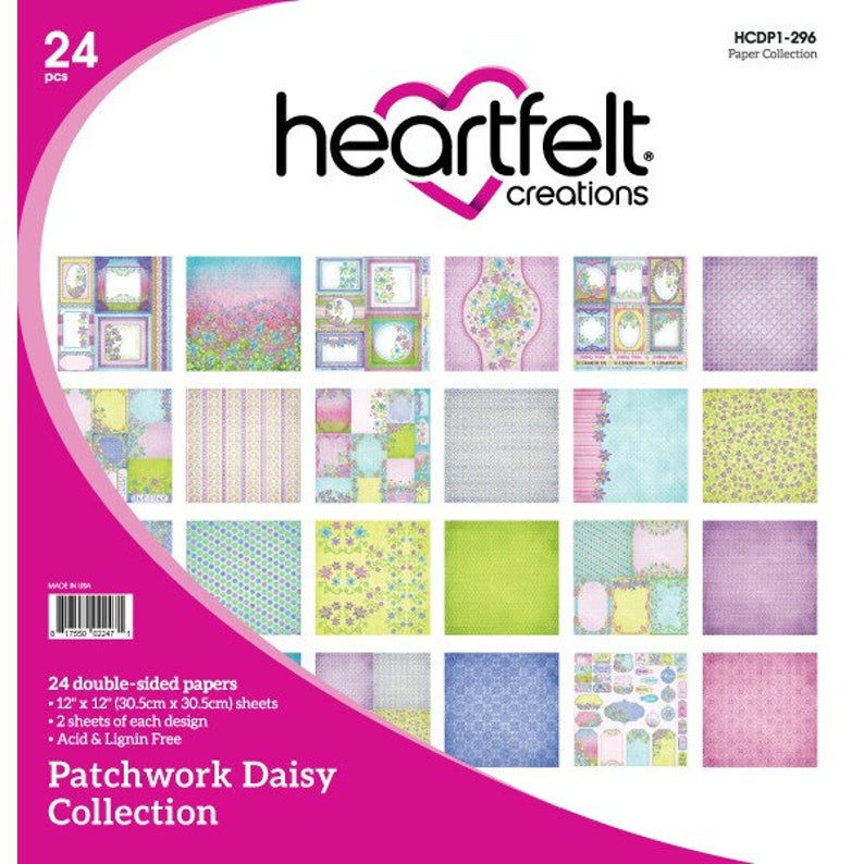 Heartfelt Creations Patchwork Daisy Collection Paper Pad