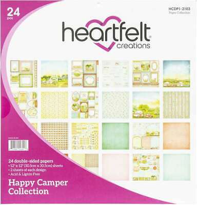 Heartfelt Creations Happy Camper Collection 12 x 12 Paper Pad