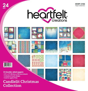 Heartfelt Creations Candlelit Christmas Paper Collection 12 x 12 Paper Pad
