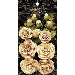 Graphic 45 Rose Bouquet Collection Classic Ivory & Natural Linen