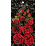 Graphic 45 - Rose Bouquet Collection - Floral Embellishments - Triumphant Red