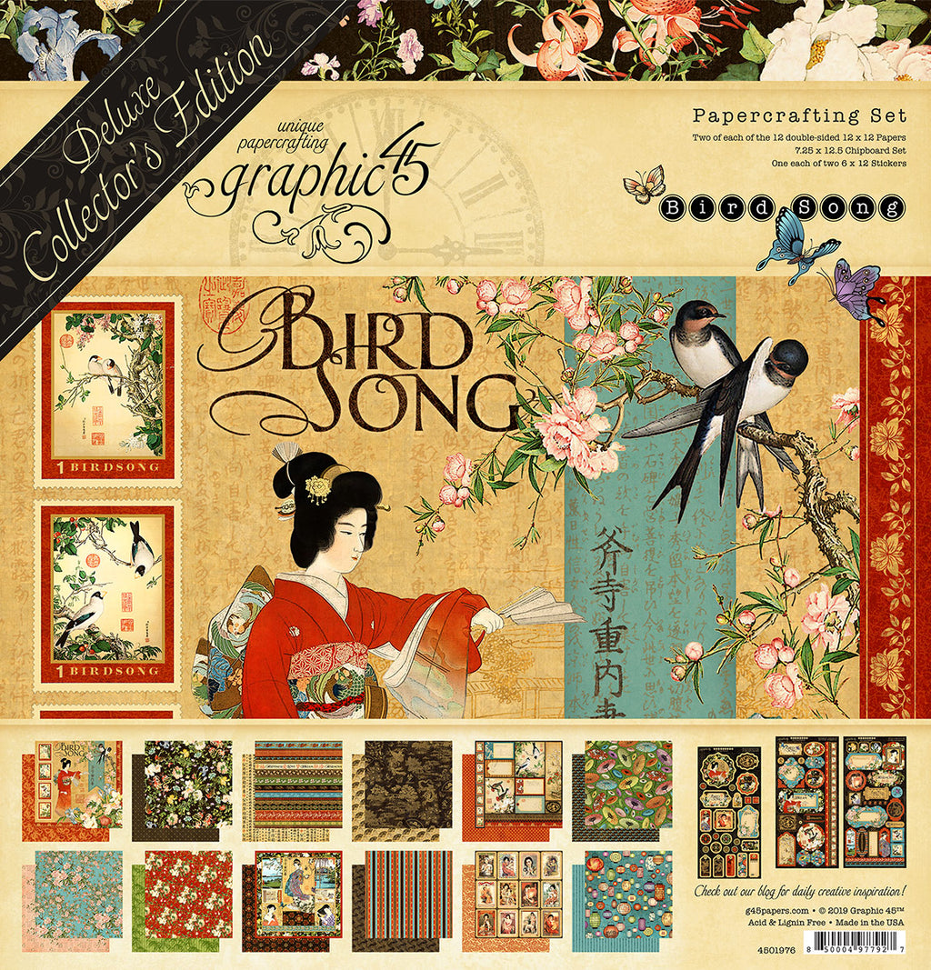 Graphic 45 Bird Song Deluxe Collectors Edition Collection Kit