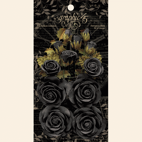 Graphic 45 Rose Bouquet Collection Photogenic Black