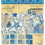 Graphic 45 Ocean Blue Collection  8 x 8 Paper Pad