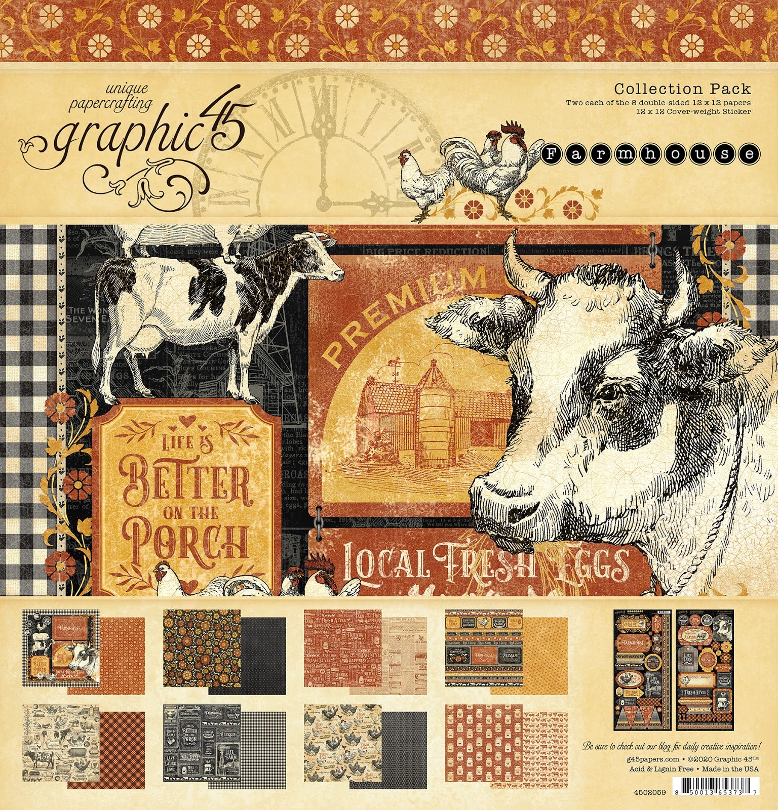 Graphic 45 Farmhouse Collection Kit