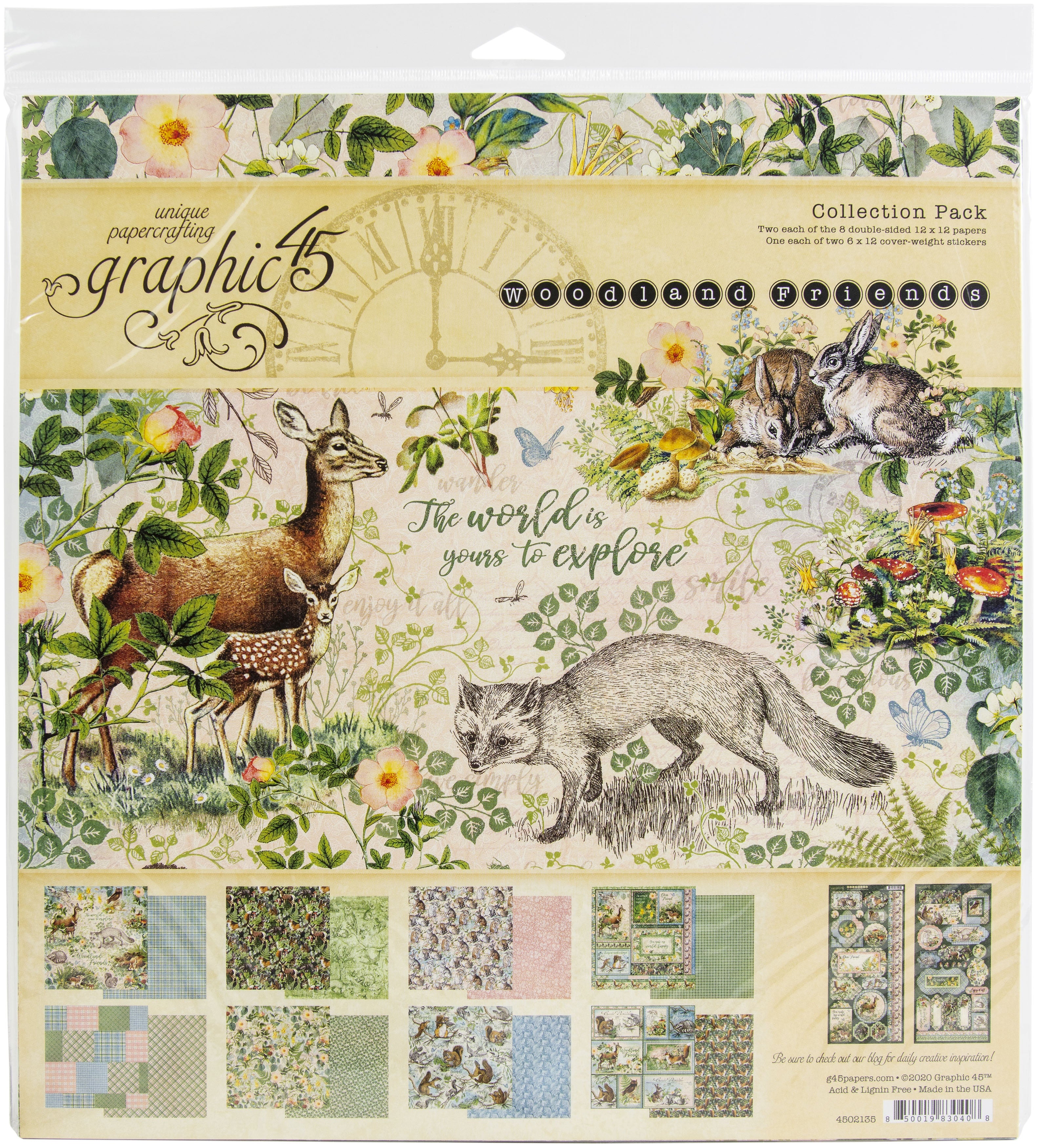 Graphic 45 Woodland Friends Collection Kit