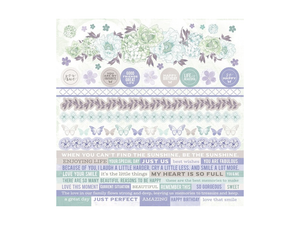 kaisercraft Lilac Whisper Collection 12 x 12 Sticker Sheet
