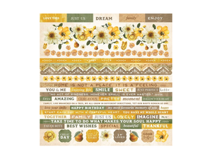 Kaisercraft Golden Grove Collection 12 x 12 Sticker Sheet